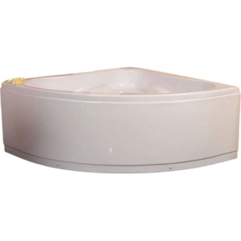 Baignoire d’angle avec tablier Michelle 140x140x63cm - Siphon: Sans (1/4)