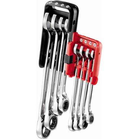 USAG 285 KA/DS8 SERIE DI 8 CHIAVI COMBINATE A CRICCHETTO CON ANELLO DI TENUTA