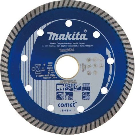 Makita Zubehör - Diamanttrennscheibe für harte Materialien 125x22,2 mm B-12996