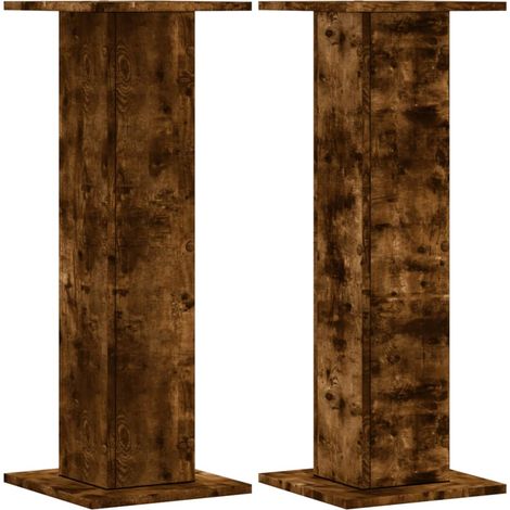 Maison Exclusive - Pflanzenständer 2 Stk. Räuchereiche 30x30x80 c