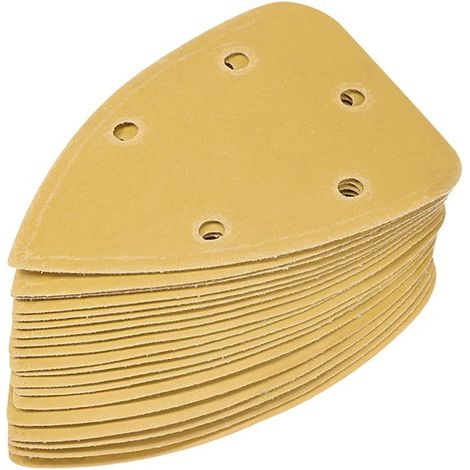 50 pièces - papier brillant - papier d'herbe - pour plus de détails ponceuse à souris - papier de verre - triangle de papier de verre - jeu de papier de verre - 5 trous - 98140140mm (1/5)