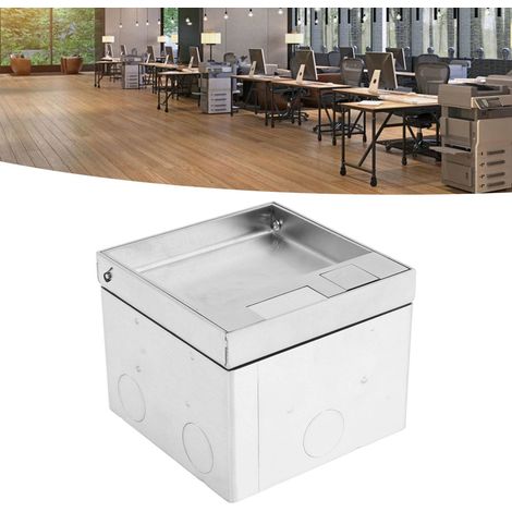 Boîtier de sortie de sol encastré étanche en acier inoxydable, kit de prise plate 4 kW 13 A avec 2 prises à 3 broches pour marbre type 45