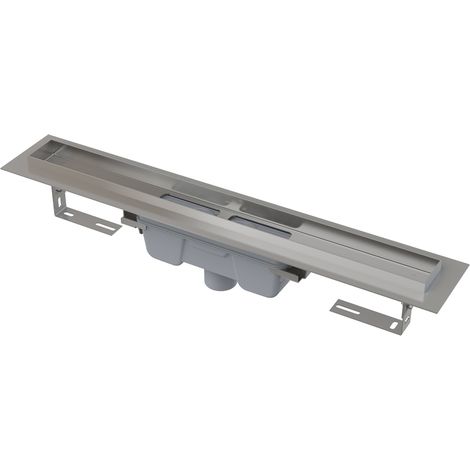 Alcadrain APZ1006 Duschrinne mit Rand für den vollen Rost, Abfluss senkrecht 750 mm (1/3)