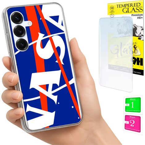 Custodia per Samsung Galaxy S25 FE, cover fotografica, cover posteriore + vetro 9H (1/5)