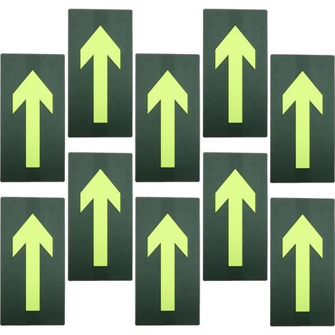 20 Pièces Autocollant Lumineux Flèches Directionnelles Pvc Marquage de Sentiers et Randonnée, Pose Peel And Stick, Résistance aux Intempéries (1/5)