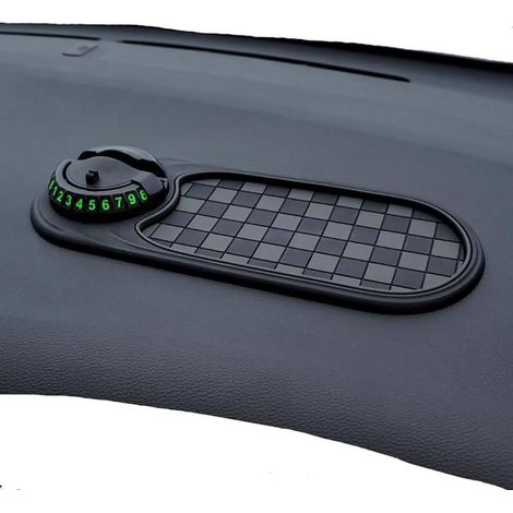 Convient comme tapis antidérapant multifonctionnel pour voiture, tapis antidérapant rotatif pour tableau de bord (avec numéro de place de parking temporaire), support universel pour téléphone portable (1/5)