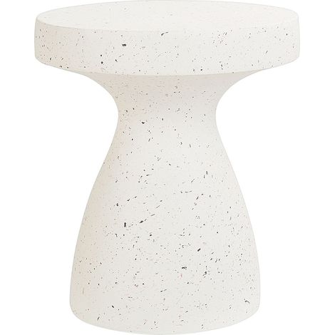 Beistelltisch BIVIERE Terrazzo Weiß
