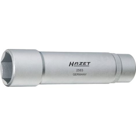 Hazet Extracteur de roulements de roues - Carré creux 12,5 mm (1/2 pouce) - Profil à 6 pans extérieurs - Taille: 27 - Longueur totale: 140 mm - 2583