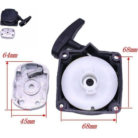 1x Avviatore per decespugliatore, utensile multifunzione 4 in 1 con asta e trivella, punta da trapano da 67 mm per motori da 49 cc e 52 cc (1/4)