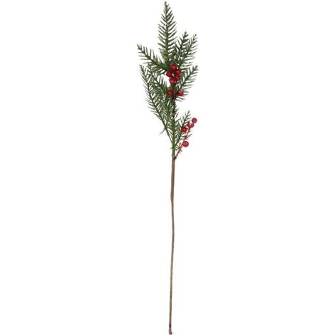 Ramo di abete rosso con sorbo, 63 cm, rosso (1/3)