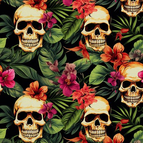 Tela Oxford decorativa para exteriores - Motivo de calavera I DX4044 (1/5)