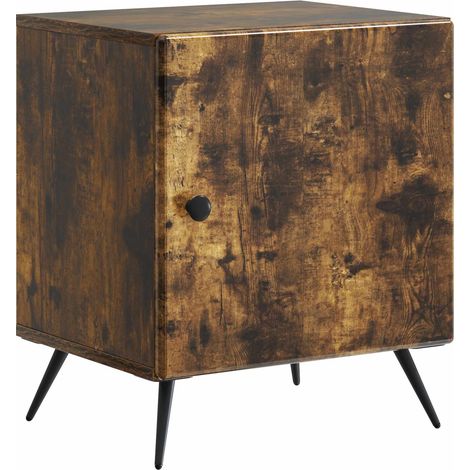 Bedside Cabinet Smoked Oak 43 x 34.5 x 50 cm Engineered Wood vidaXL