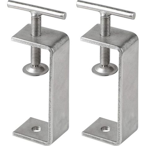 C-Klemme – 53–93 mm – Edelstahl – 2 Stück – Modern (1/5)