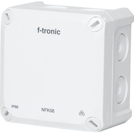 Boîte de dérivation FR 85x85x54mm, membrane de perforation IP66, PS, blanc, NFK08ws