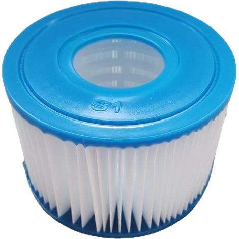 Cartouche de filtre de piscine S1 – Pack de 6 – Filtration Dacron pour PureSpa – Compatible avec modèles Intex (1/4)