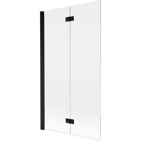 Mexen Mist Duschabtrennung 2-flügelig links 100 x 150 cm, transparent, schwarz - 8A9-100-002-70-00-L (1/5)
