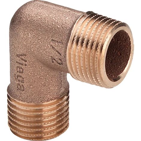 Viega Codo 90 grados, R 1/2 Bronce rojo o bronce de silicio Modelo 3091, 317973
