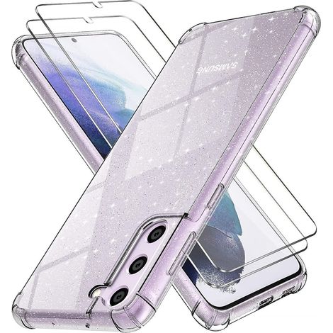 CUSTODIA PER SAMSUNG GALAXY S21 FE 5G 2X VETRO TEMPERATO LUCIDO TRASPARENTE (1/5)