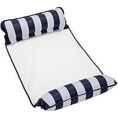Hamac flottant pour piscine, 4 en 1, gonflable et polyvalent, avec filet, portable et idéal pour les voyages et la piscine. (1/4)