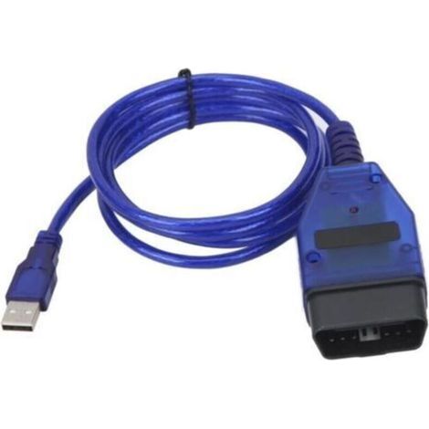 OBD2-Diagnosekabel – ASHATA – Kompatibel mit mehreren Modellen – USB – Blau – Universell (1/5)
