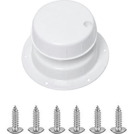 Bouchon de ventilation pour plomberie de VR, couvercle de ventilation de toit pour VR, couvercle de ventilation d'égout de toit pour tuyau de 1 à 2 3/8 pouces HJ403 Blanc (1/5)