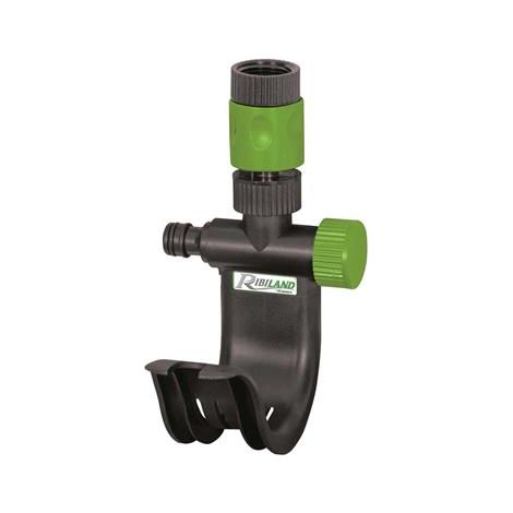 Ribimex – Support robinet pour tuyau d'arrosage – Raccord 3/4’’ – Filetage plomberie Ø 20 x 27 mm – Plastique résistant pour extérieur (1/5)