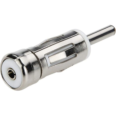 ISO to DIN Plug Pin Adapter, Car Aerial Antenna Adapter Connector for Vehicle Car Audio Radio Head Unit Stereo Receiver, 1 Pack
