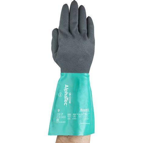 Ansell, Gants de travail AlphaTec® 58-535W, gris, lot de 6 (1/5)