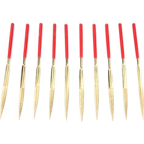 Ortviai 10 Pièces Limes Diamantées Demi-Rondes Haute Résistance à l'Usure 4 × 160 mm pour Métal et Bois (1/5)