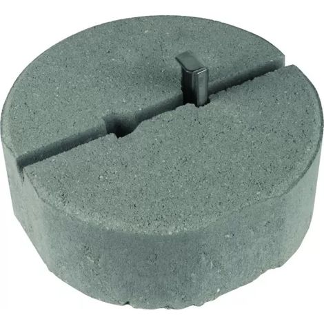 Dehn Betonsockel C45/55 8,5kg m. Keiltechnik D 240mm H 90mm Fangstangen D10/16mm-SET- 102075 (1/2)