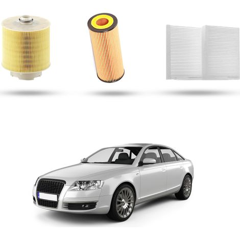 Kit Tagliando 3 filtri compatibile con Audi A6 II (C6) 2.8 fsi v6 140kw dal 2008 al 2011 (1/5)