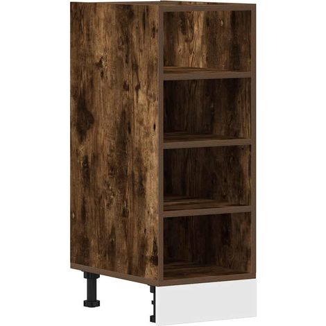 Maison Exclusive - Armadio Inferiore “Riga” Rovere Fumo 30x44,5x81,5 cm