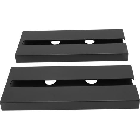 Lot de 2 porte-verres à vin noirs et rouges, en plastique autocollant, étagère suspendue pour bar ou cuisine. (1/5)