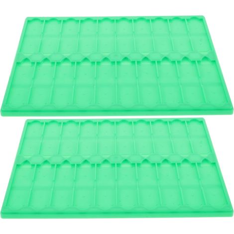 2 Pièces Porte-lames 20 Fentes en Plastique Léger et Portable de Microscope Séchoir à Lames de Microscope sans Couvercle pour Laboratoire et Rangement (1/5)