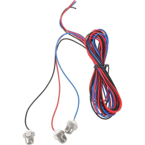 Lot de 3 capteurs de niveau d'eau en acier inoxydable : sonde de 2 m, jauge de niveau de liquide étanche pour la surveillance de la profondeur de l'eau de puits et de réservoirs. (1/4)