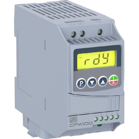 WEG Frequenzumrichter CFW100 B 02P6 S2 0.37 kW 1phasig 200 V, 240 V