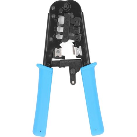 Pince à sertir pour câbles réseau CAT5, outil de sertissage à cliquet pour connecteurs RJ 8P, 6P et 4P (1/5)