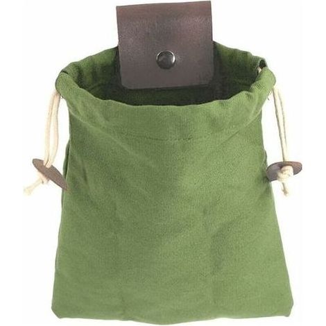 (Green)Pouch of Cueillette Foldable Bag of Cueillette of Fruits in Fabric Oxford Bag to Tools Sturdy with Cover in Leather for Camping/Spike-Nique/Hiking in Full Air (1/5)