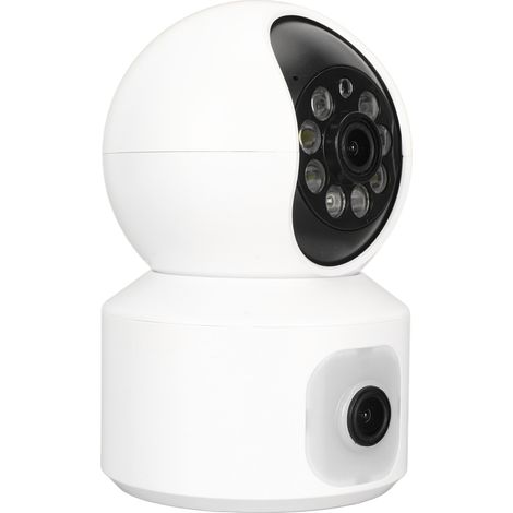 Caméra de sécurité intérieure 2K HD avec vision nocturne et détection de mouvement, compatible WiFi 5G/2,4G, pour bébé et animaux domestiques, prise britannique 100-240 V. (1/5)