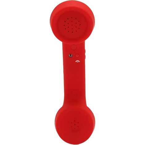 Auricolare Bluetooth retroresistente alle radiazioni, ricevitore wireless ricaricabile per telefono cellulare, rosso. (1/5)