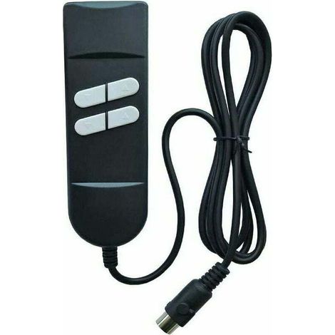 Télécommande pour Fauteuil Relax Électrique - Télécommande pour Fauteuil Releveur avec Contrôle Manuel, 4 Boutons, 5 Broches - Utilisée pour Fauteuils Inclinables à 2 Moteurs, Fauteuils Releveurs Haut (1/4)