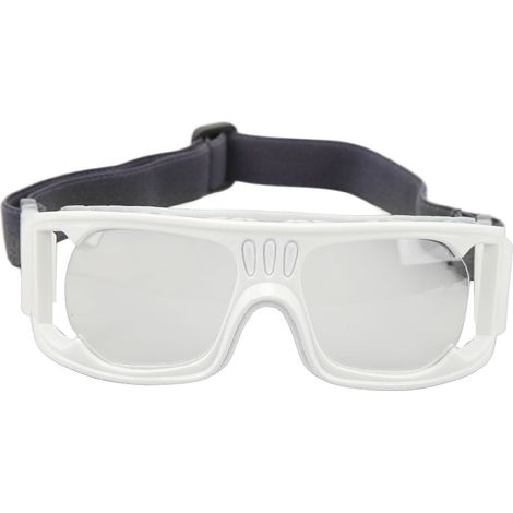 Antibeschlag-Sportschutzbrille für Basketball, Laufen und Radfahren, verstellbares Band, weiß (1/5)