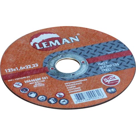 Disco de corte para acero inoxidable y acero Ø 125 x 1,5 mm Outifrance