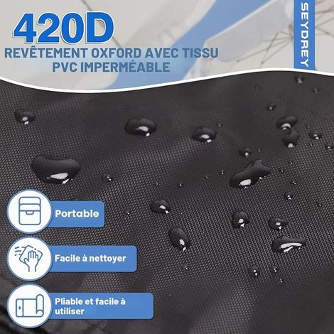 Couverture de protection pour parasols de cantilever, housse de protection pour parasols de 2 à 4 m, housse de parasol avec tige pour diamètre 200 cm, diamètre 300 cm, diamètre 400 cm (175 x 36.5/30.5 (1/3)