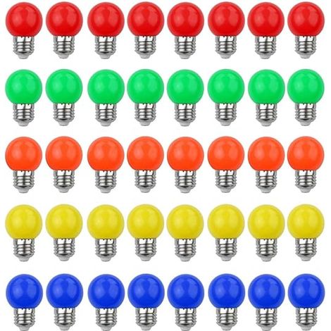Ampoule LED Couleur E27 3W 30W 240LM E27 Grosse culot à vis Ampoule Guirlande Couleur LED Ampoules Multicolore Maison Bar Fête Décoration d'ambiance (1/5)