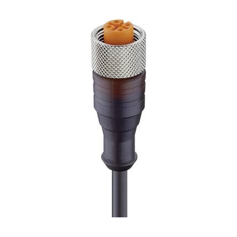 Lumberg Automation 11356-1 Connettore confezionato per sensore o attuatore M12 Presa dritta 5.00 m Numero di poli: 4 1
