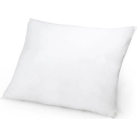 Oreiller 50x60 cm en microfibre aniline blanche lisse