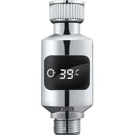 Thermomètre à eau de douche avec capteur sensible et affichage LED numérique, capteur de température du robinet d'eau sensible pour salle de bain (1/4)