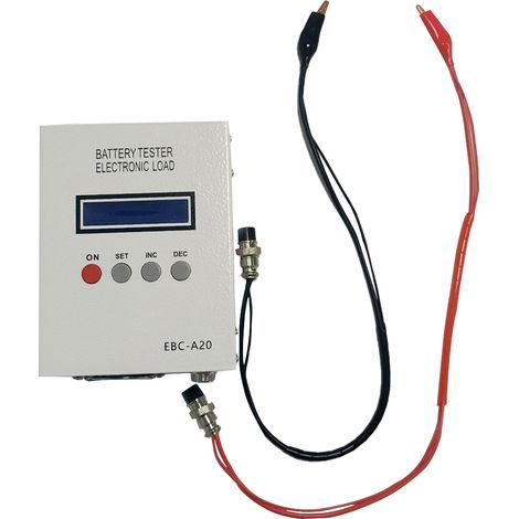 Electronic digital display battery capacity tester, high-power lead-acid lithium-iron lithium battery tester, ternary charge and discharge meter, 5A charge, 20A discharge (1/5)
