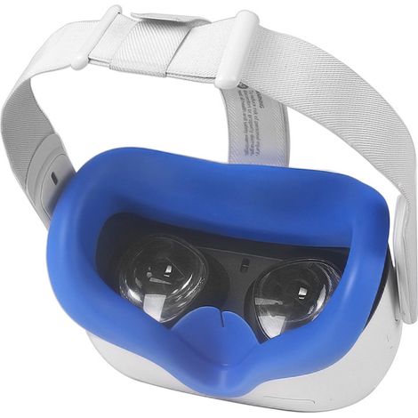 Face Shield VR - Silicone - Compatible With Meta Quest 2 - Sweatproof Waterproof - Nose Bridge Design - 1 Piece (1/5)